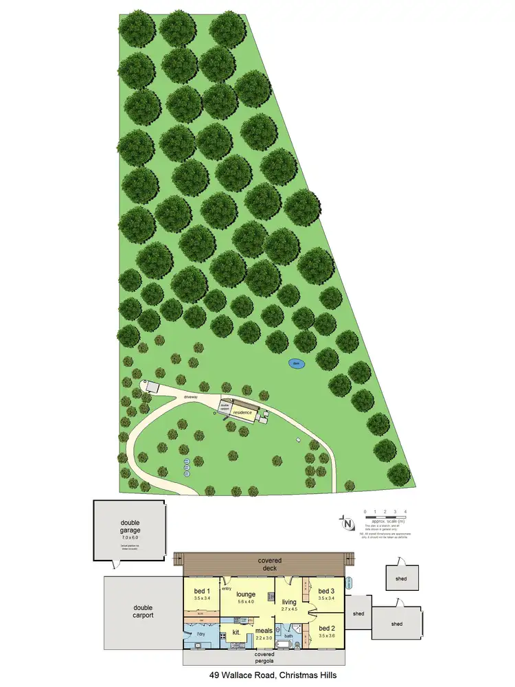 Floorplan of Homely house listing, 49 Wallace Road, Christmas Hills VIC 3775
