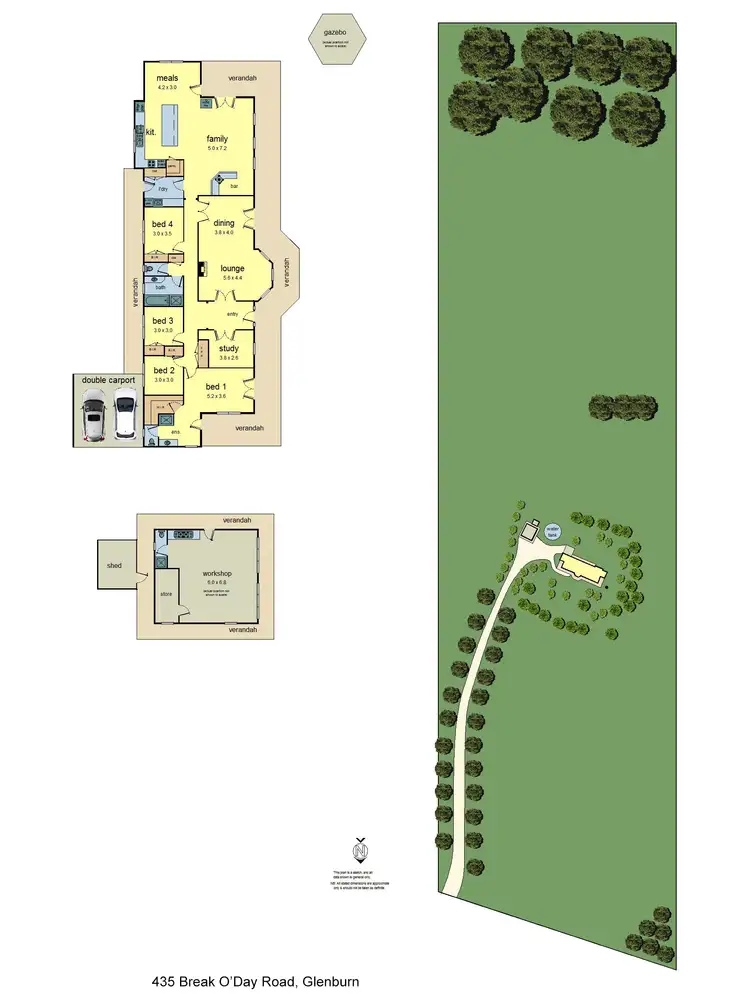 Floorplan of Homely house listing, 435 Break O'Day Road, Glenburn VIC 3717
