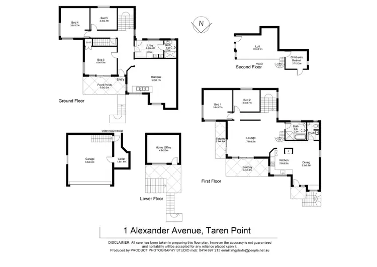 Floorplan of Homely house listing, 1 Alexander Avenue, Taren Point NSW 2229