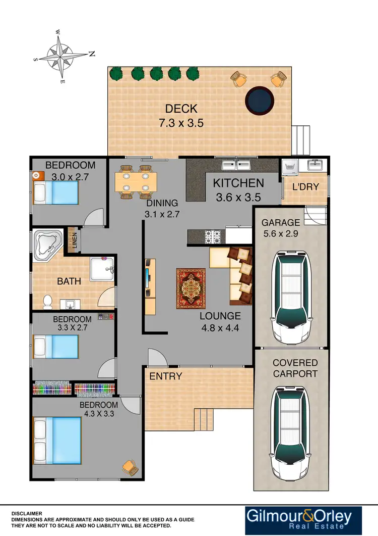 Floorplan of Homely house listing, 58 Greenwood Road, Kellyville NSW 2155