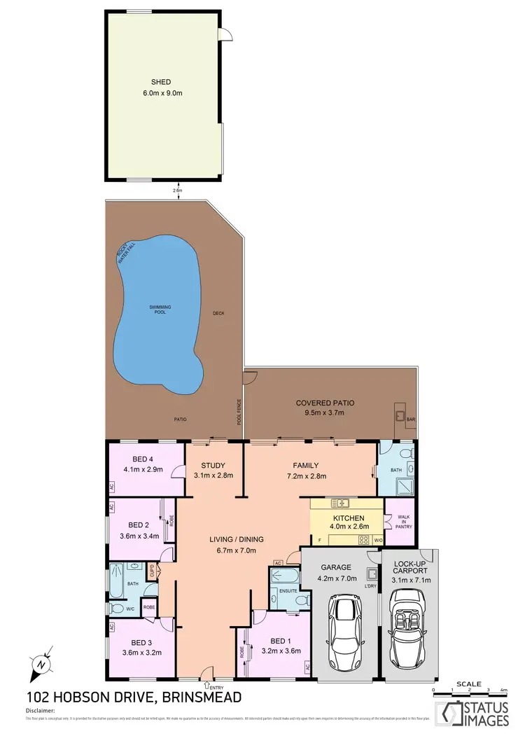 Floorplan of Homely house listing, 102 Hobson Drive, Brinsmead QLD 4870