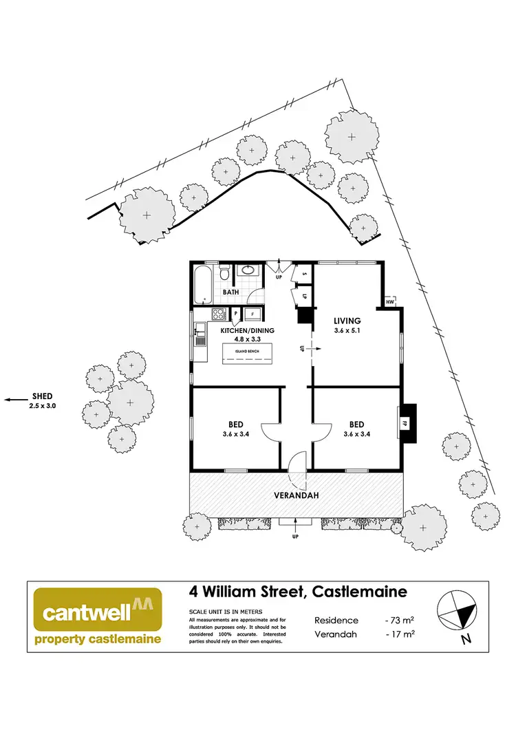 Floorplan of Homely house listing, 4 William Street, Castlemaine VIC 3450
