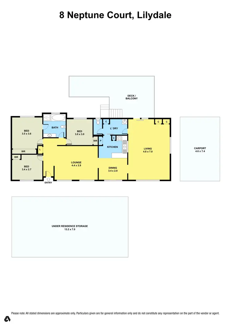 Floorplan of Homely house listing, 8 Neptune Ct, Lilydale VIC 3140