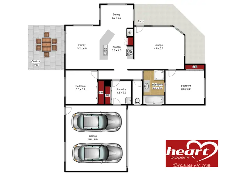 Floorplan of Homely unit listing, 2/69 Reeve Street, Sale VIC 3850