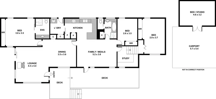 Floorplan of Homely house listing, 17 Actoal Drive, Montrose VIC 3765