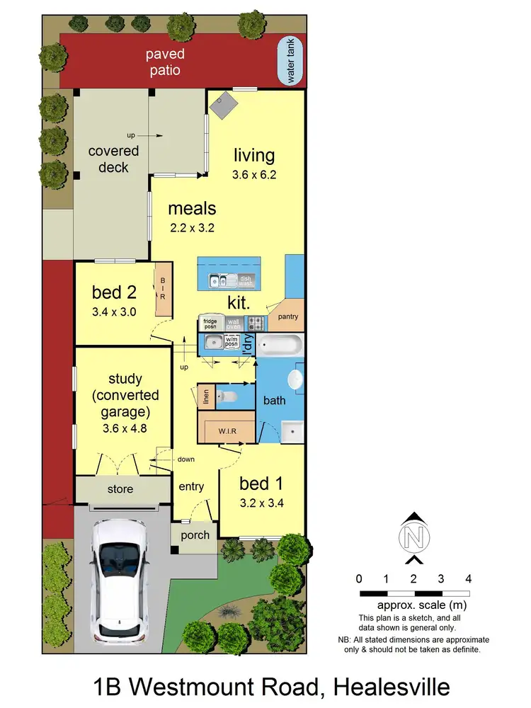 Floorplan of Homely unit listing, 1B Westmount Road, Healesville VIC 3777