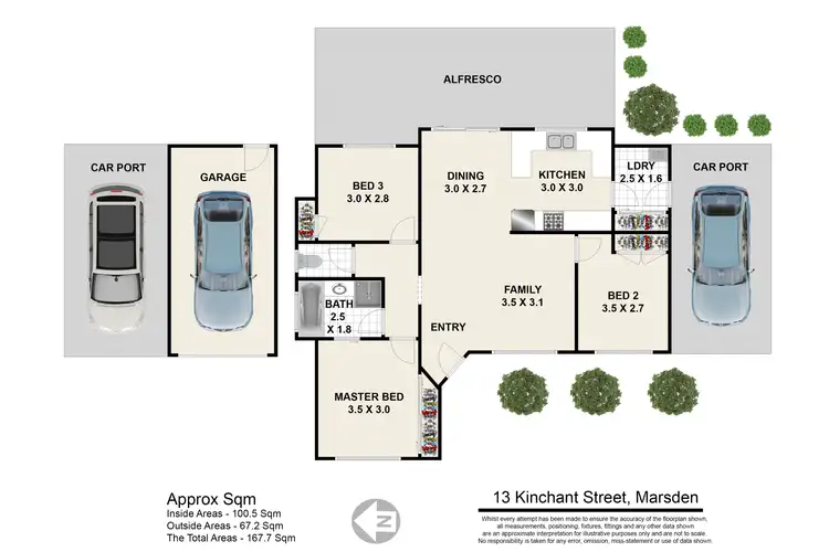 Floorplan of Homely house listing, 13 Kinchant Street, Marsden QLD 4132