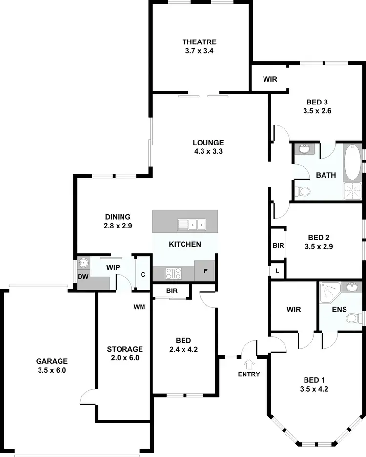 Floorplan of Homely house listing, 2 Minogue Way, Wallan VIC 3756