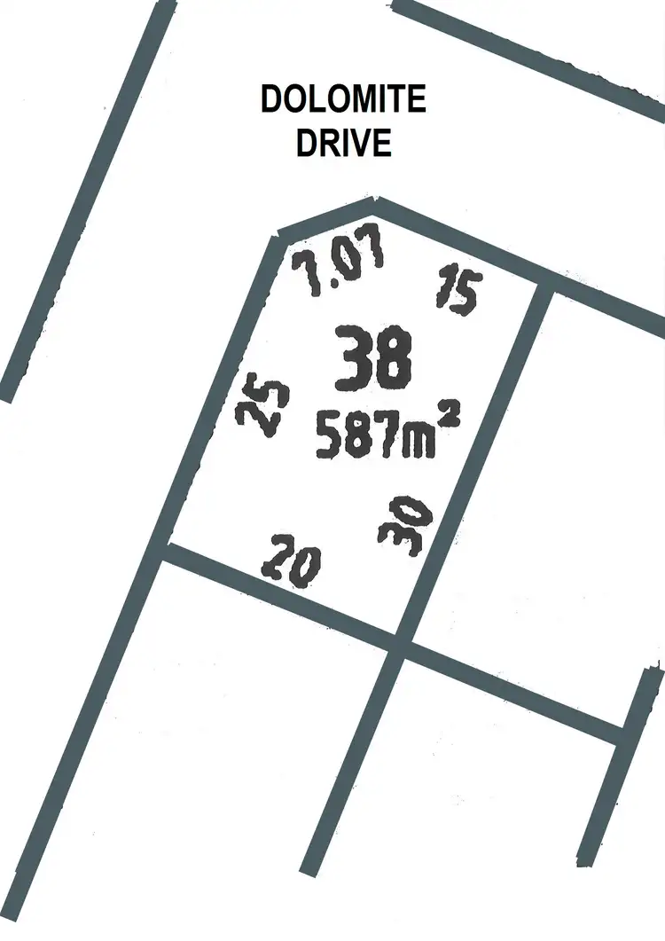 Floorplan of Homely land listing, 14 Dolomite Drive, Mount Gambier SA 5290