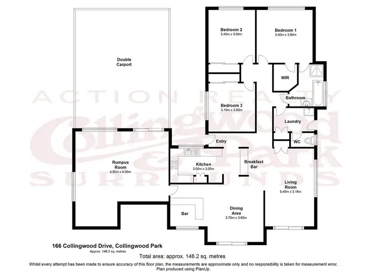 Floorplan of Homely house listing, 166 Collingwood Drive, Collingwood Park QLD 4301