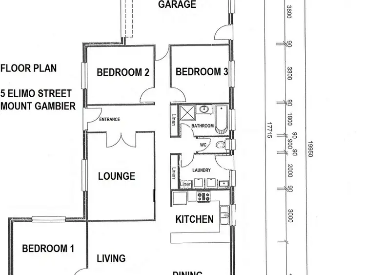 Floorplan of Homely house listing, 5 Elimo Street, Mount Gambier SA 5290
