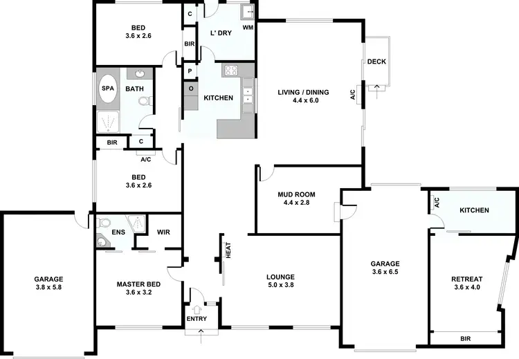 Floorplan of Homely house listing, 2 Kellaway Crescent, Mill Park VIC 3082