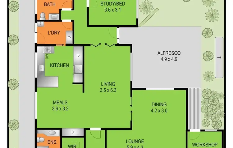 Floorplan of Homely house listing, 2 Dampier Court, Grovedale VIC 3216