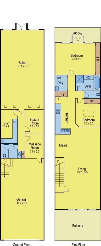 Floorplan of Homely townhouse listing, 39A Centaurus Ave, Clifton Springs VIC 3222