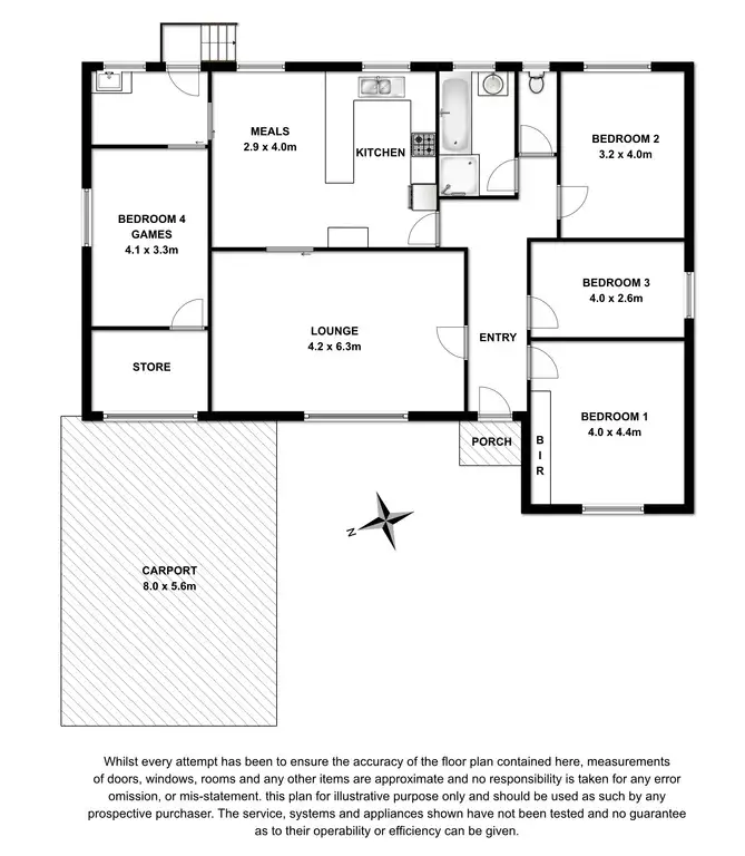 Floorplan of Homely house listing, 21 CURRAWONG CRESCENT, Mount Gambier SA 5290