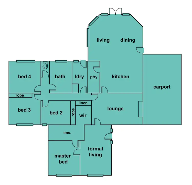 Floorplan of Homely house listing, 105 Simpson Street, Buninyong VIC 3357