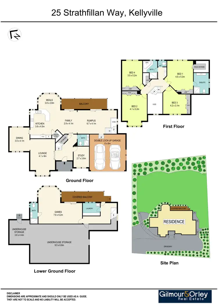 Floorplan of Homely house listing, 25 Strathfillan Way, Kellyville NSW 2155