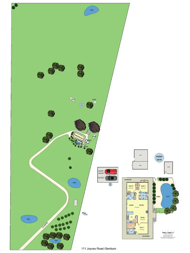 Floorplan of Homely house listing, 111 Joyces Road, Glenburn VIC 3717