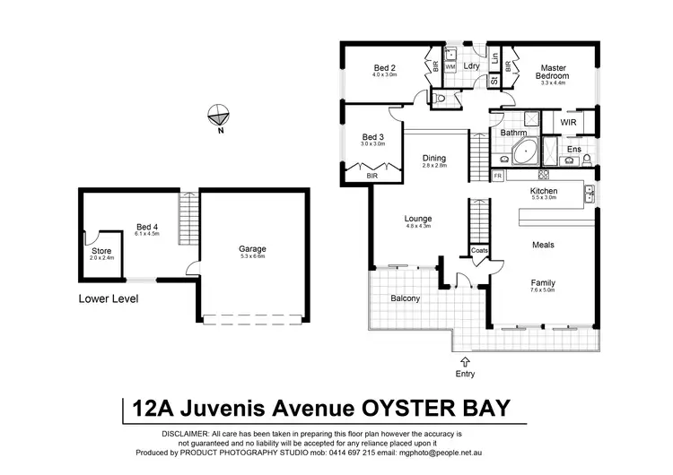 Floorplan of Homely house listing, 12a Juvenis Avenue, Oyster Bay NSW 2225
