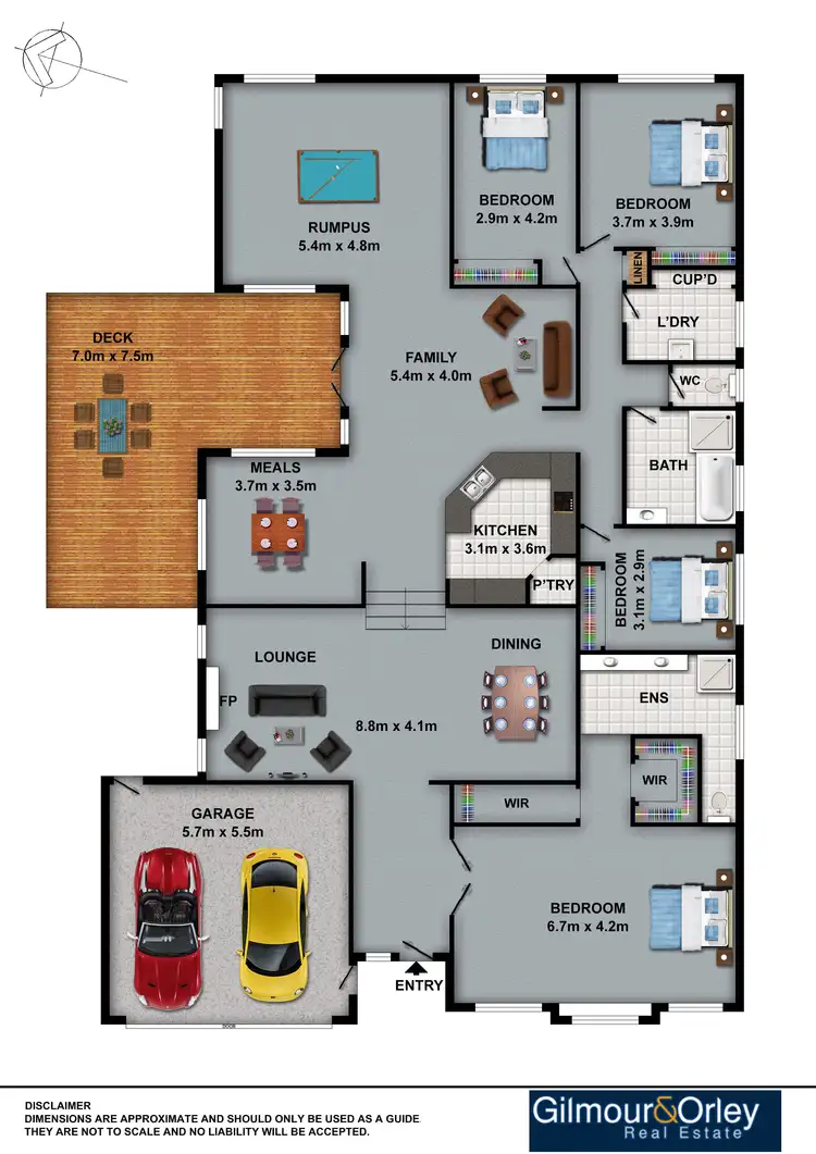 Floorplan of Homely house listing, 5 Philippa Court, Kellyville NSW 2155