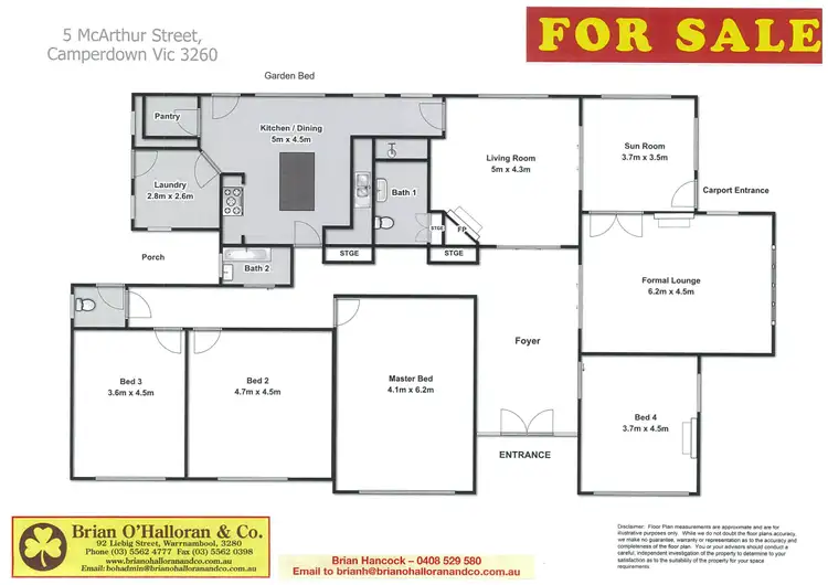 Floorplan of Homely house listing, 5 McArthur Street, Camperdown VIC 3260