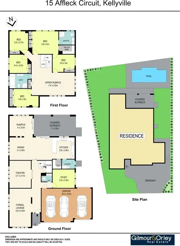 Floorplan of Homely house listing, 15 Affleck Circuit, Kellyville NSW 2155