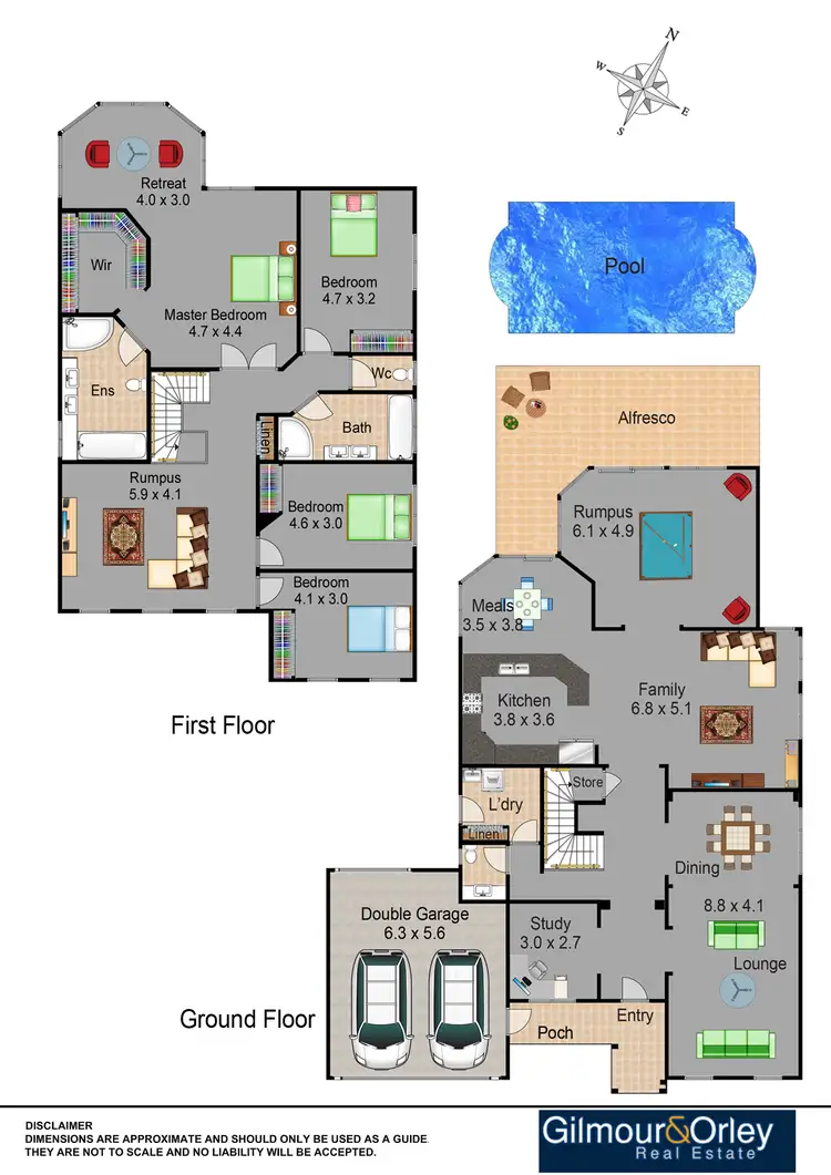 Floorplan of Homely house listing, 4 Kirkcaldy Circuit, Kellyville NSW 2155