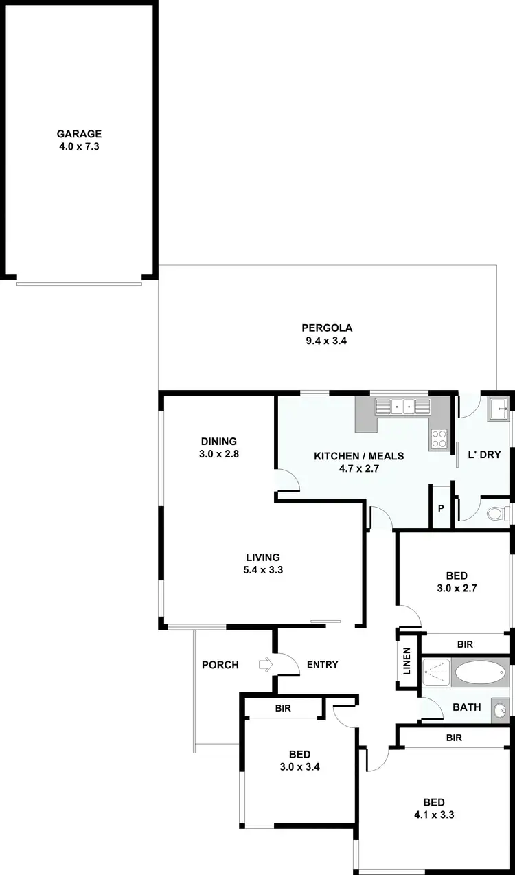 Floorplan of Homely house listing, 28 Heather Avenue, Thomastown VIC 3074