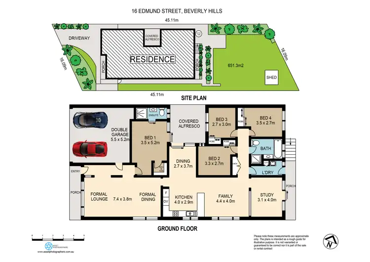 Floorplan of Homely house listing, 16 Edmund Street, Beverly Hills NSW 2209