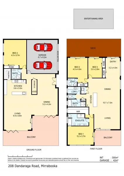 Floorplan of Homely house listing, 208 Dandaraga Rd, Mirrabooka NSW 2264