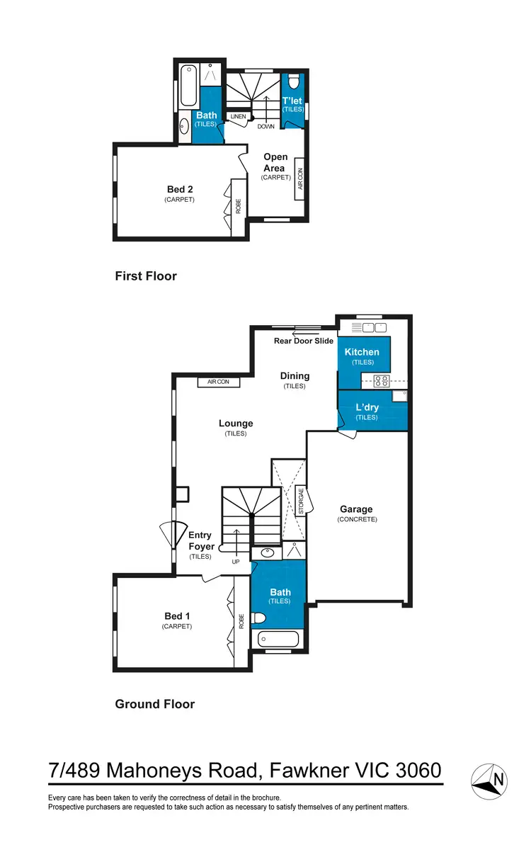 Floorplan of Homely townhouse listing, 7/489B Mahoneys Road, Fawkner VIC 3060