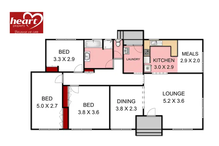 Floorplan of Homely house listing, 18 Glomar Grove, Sale VIC 3850