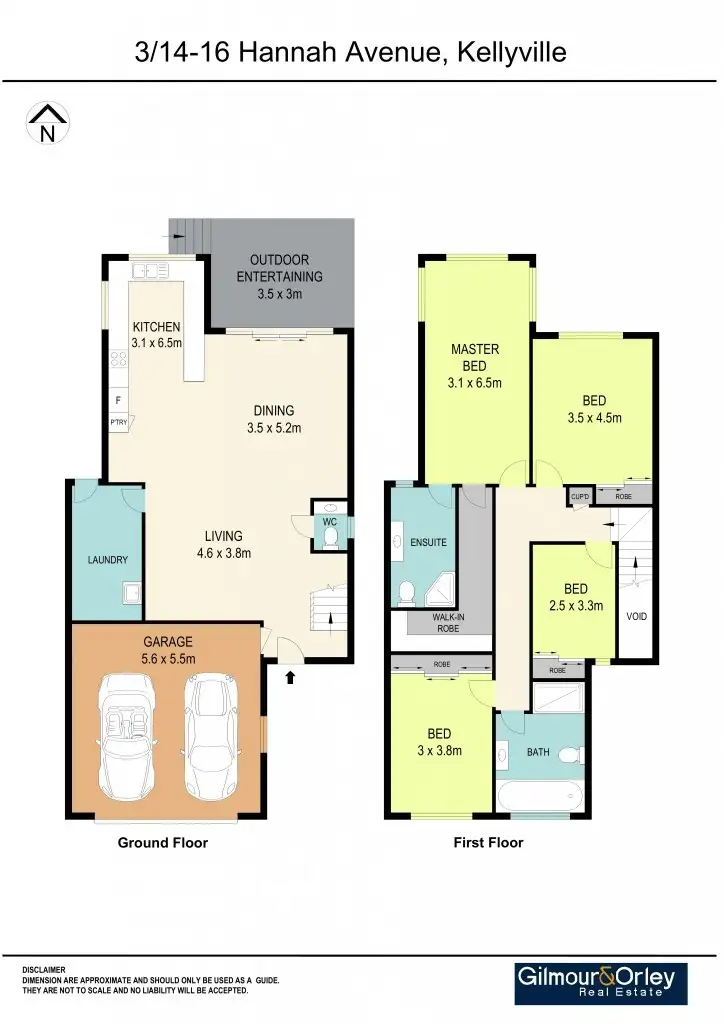 Floorplan of Homely townhouse listing, 3/14-16 Hannah Avenue, Kellyville NSW 2155