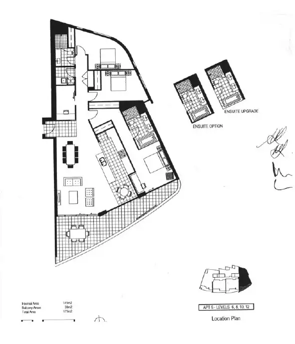 Floorplan of Homely apartment listing, 806 21 Bow River, Burswood WA 6100