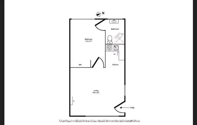 Floorplan of Homely apartment listing, 12/25 Gladstone Street, Moonee Ponds VIC 3039