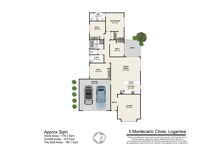 Floorplan of Homely house listing, 5 montecarlo close, Loganlea QLD 4131