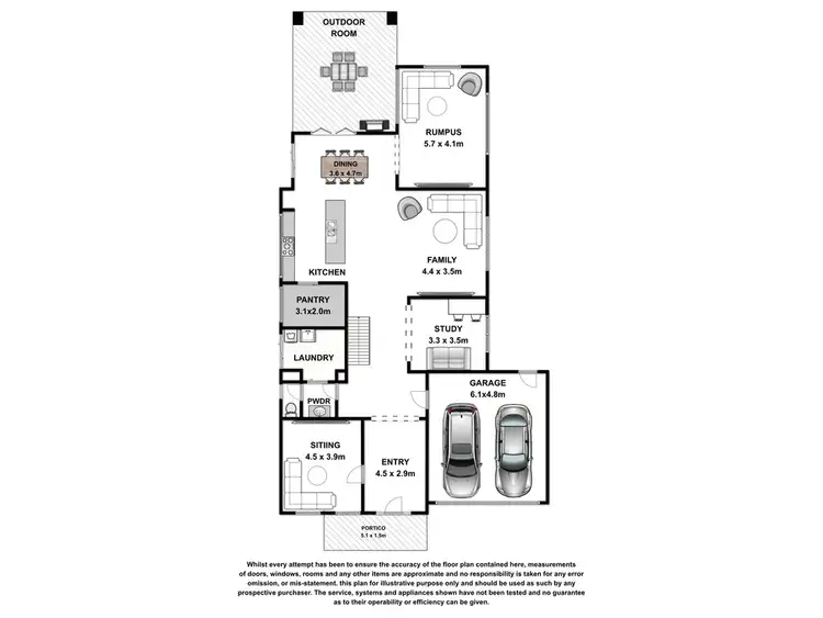Floorplan of Homely house listing, 33 Dyson Street, Port Fairy VIC 3284