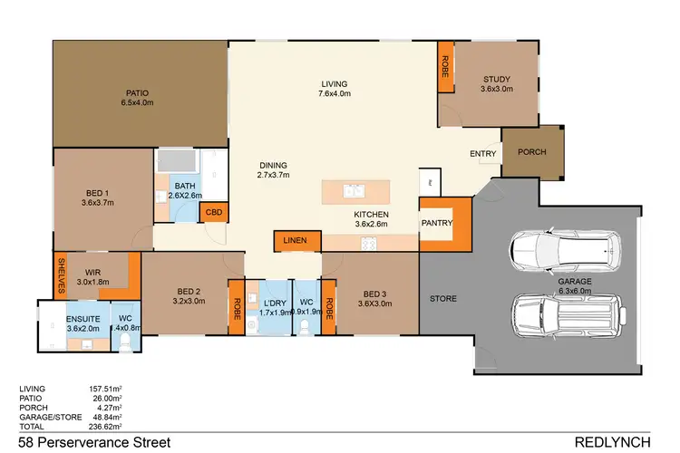Floorplan of Homely house listing, 58 Perserverance Street, Redlynch QLD 4870