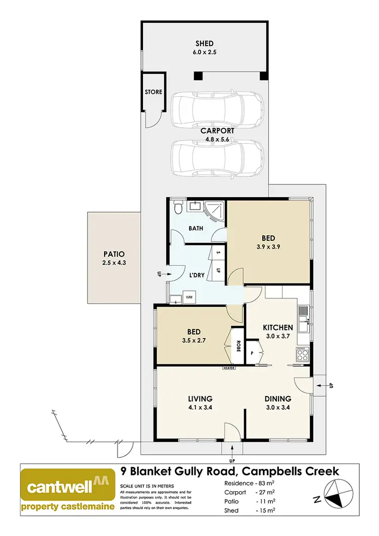 Floorplan of Homely house listing, 9 Blanket Gully Road, Campbells Creek VIC 3451
