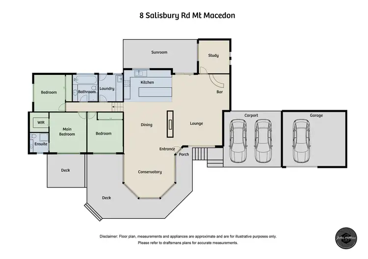 Floorplan of Homely house listing, 8 Salisbury Road, Mount Macedon VIC 3441