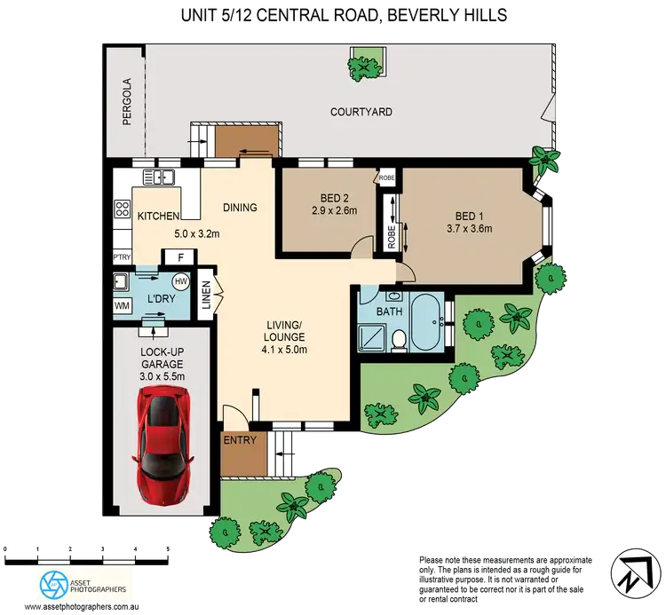 Floorplan of Homely villa listing, 5/12 Central Rd, Beverly Hills NSW 2209