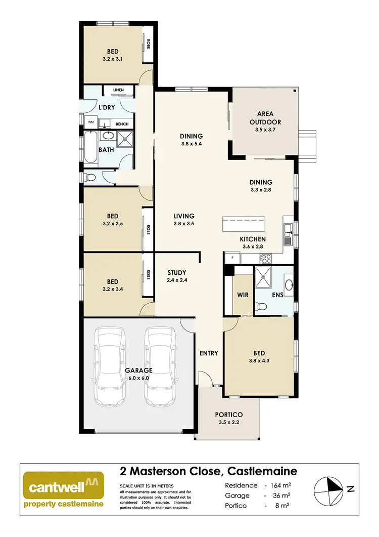 Floorplan of Homely house listing, 2 Masterson Close, Castlemaine VIC 3450