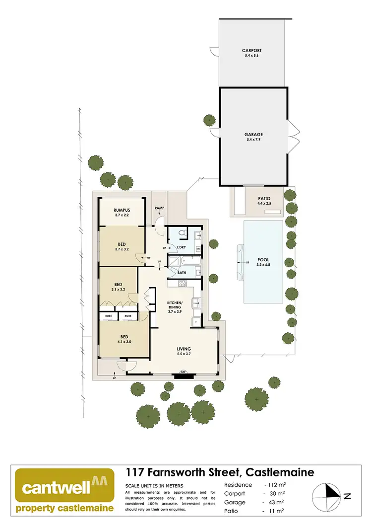 Floorplan of Homely house listing, 117 Farnsworth Street, Castlemaine VIC 3450