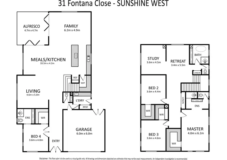 Floorplan of Homely house listing, 31 Fontana Close, Sunshine West VIC 3020
