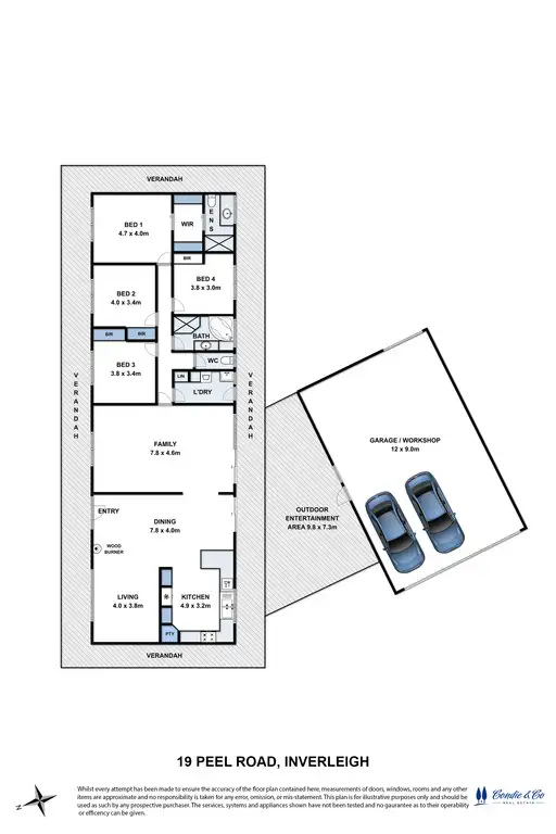 Floorplan of Homely rural property listing, 19 Peel Road, Inverleigh VIC 3321