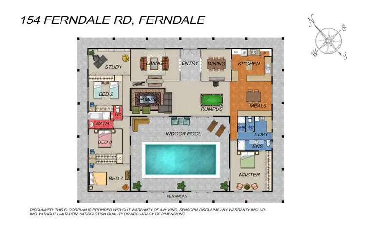 Floorplan of Homely rural property listing, 154 Ferndale Road, Ferndale VIC 3821