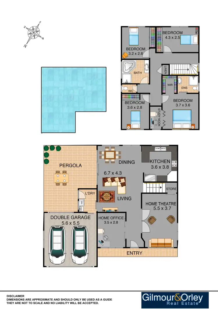 Floorplan of Homely house listing, 6 Frasca Place, Kellyville NSW 2155