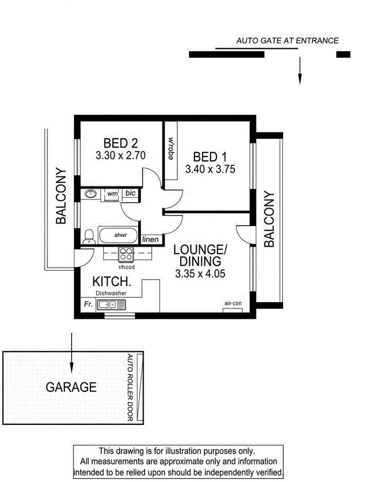 Floorplan of Homely unit listing, 4/28 Hastings Street, Glenelg South SA 5045