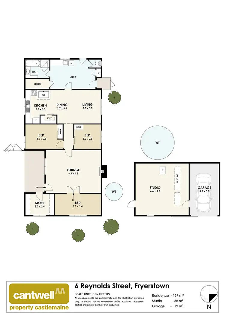 Floorplan of Homely house listing, 6 Reynolds Street, Fryerstown VIC 3451