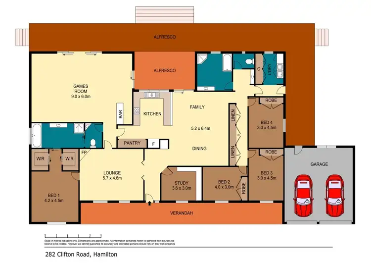 Floorplan of Homely rural property listing, 282 Clifton Road, Yulecart VIC 3301